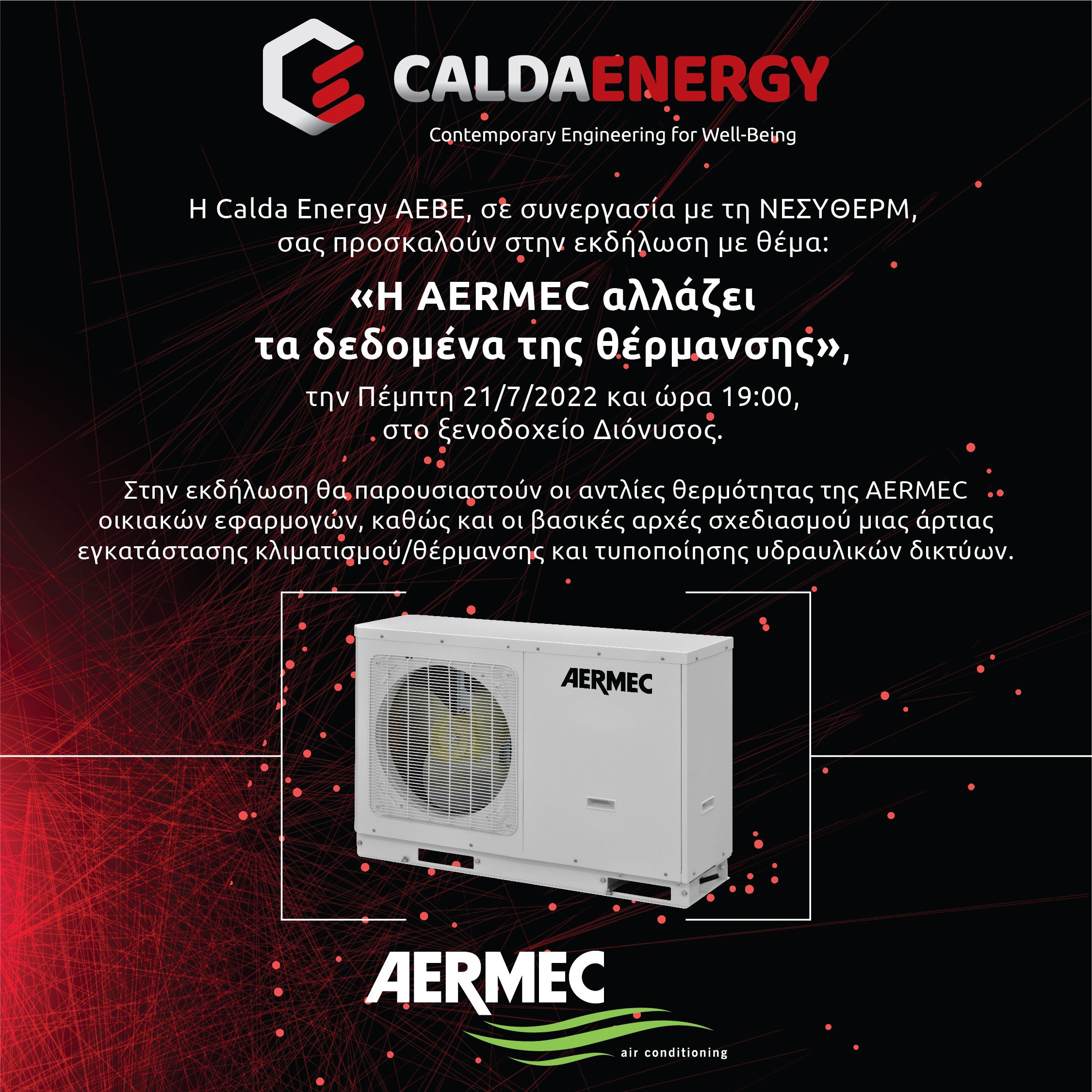 Technical presentation for AERMEC heat pumps